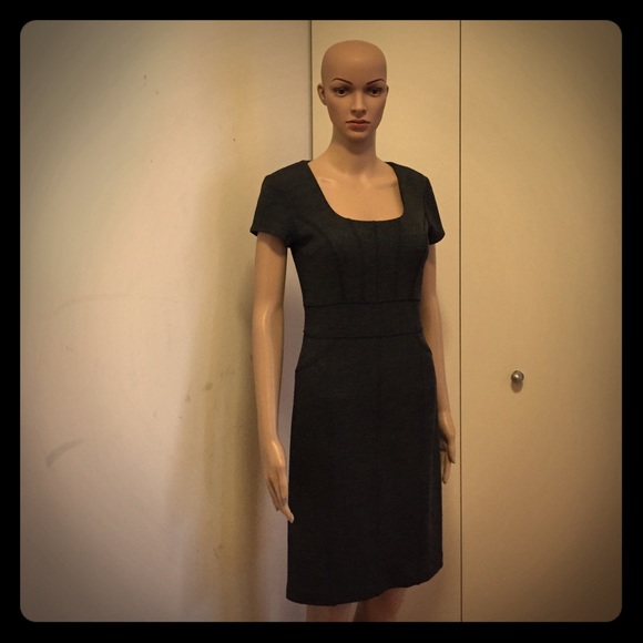 NWT Pink Tartan Classic Charcoal Wool Knit Dress - Picture 1 of 4