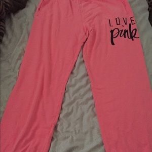 Pink sweatpants