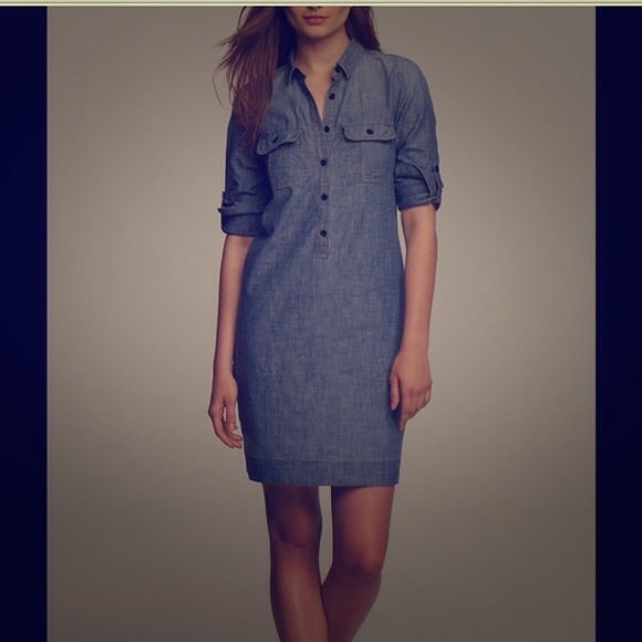 J Crew Chambray Shirtdress size 2