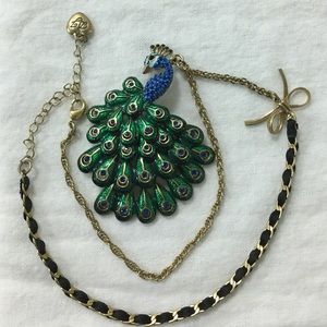 Betsey Johnson Asian Peacock Necklace