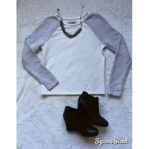 LOFT cotton long sleeve top