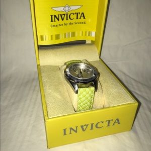 Yellow Invicta watch (never worn)