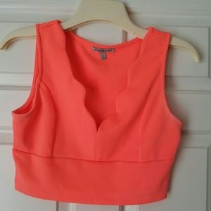 Sexy Neon orange crop top