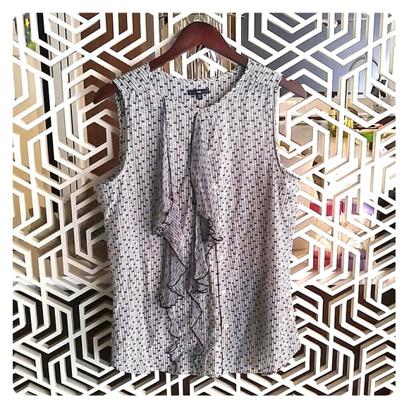 Gap medium button down tank cotton/viscose