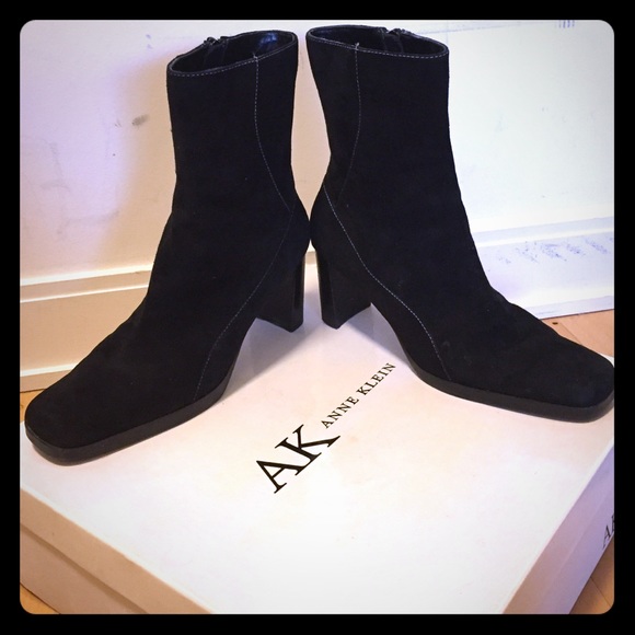 AK/Anne Klein Myriad Black Suede Boot