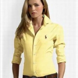 Slim Fit Ralph Lauren Polo yellow button down