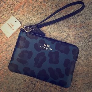 Coach Ocelot Print Wristlet