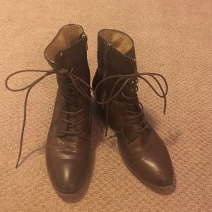 Combat Frye boots, purchased from Nordstrom