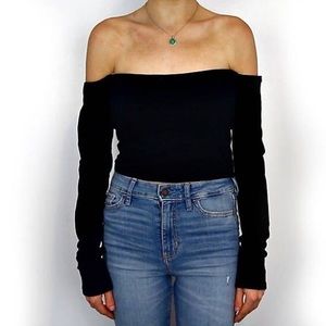Black Long Sleeve Top