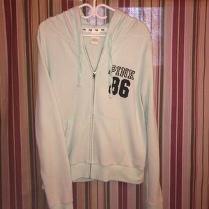 PINK Mint Green Zip-Up