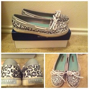 Sperry Lola Black Leo Sparkle Shoes