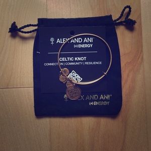 Alex and Ani Celtic Knot Charm Bangle Bracelet