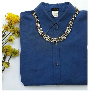 J Crew Blue Button Down