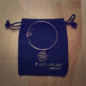 Alex and Ani Compass Charm Bangle Bracelet