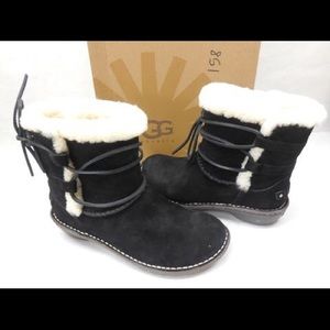 UGG AUSTRALIA WOMENS 1004143 SUEDE RIANNE BOOTS 6