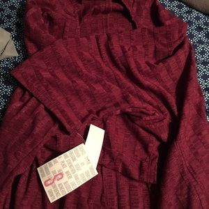 Lularoe Lindsay nwt wine maroon