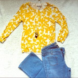 Banana Republic 100% cotton pattern sweater