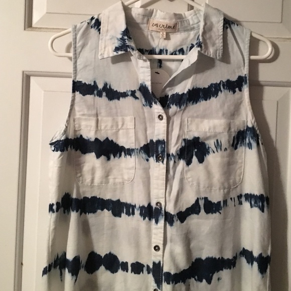 En creme tye dye tunic dress - Picture 2 of 4