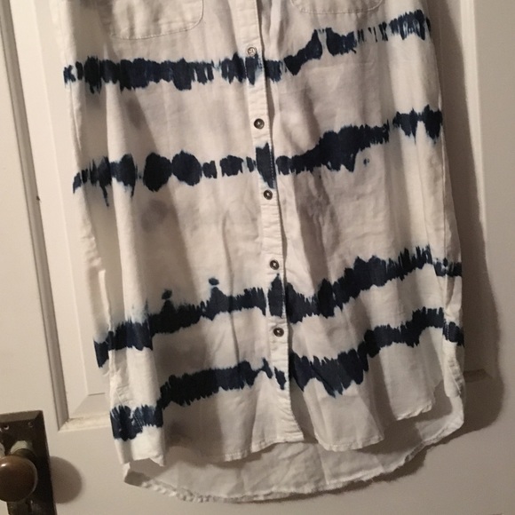 En creme tye dye tunic dress - Picture 3 of 4