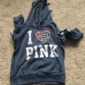 Hoodie from pink