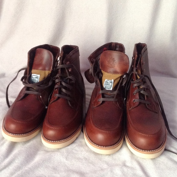 Wolverine Men's EMERSON Lace Up Brown Boots 9 Rust