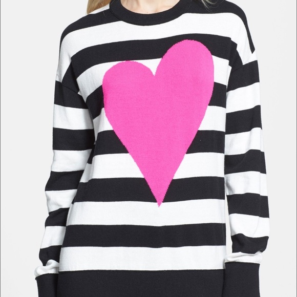 Kate Spade Heart And Stripe Sweater