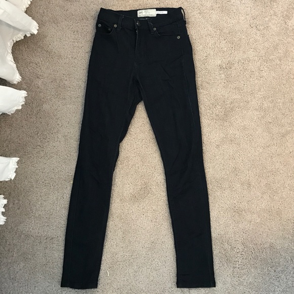 Free people high rise cropped jeans