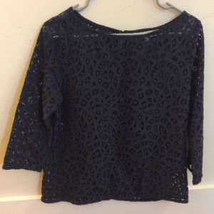Small Ann Taylor Loft Lace Blouse