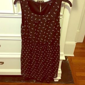 Women's black dress with bows