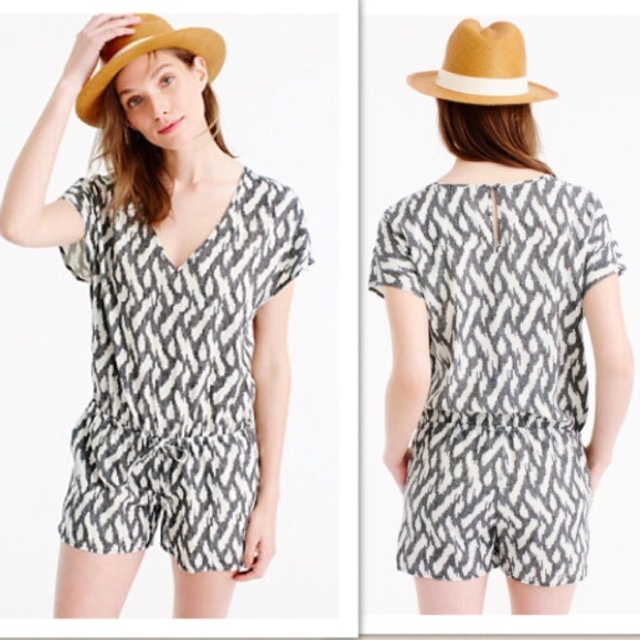 J. Crew Pants - 🎉HP🎉NWT J. Crew Ikat Romper