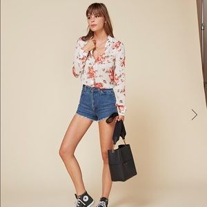 Brand New The Reformation Violet Top in XS