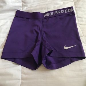 purple nike spandex
