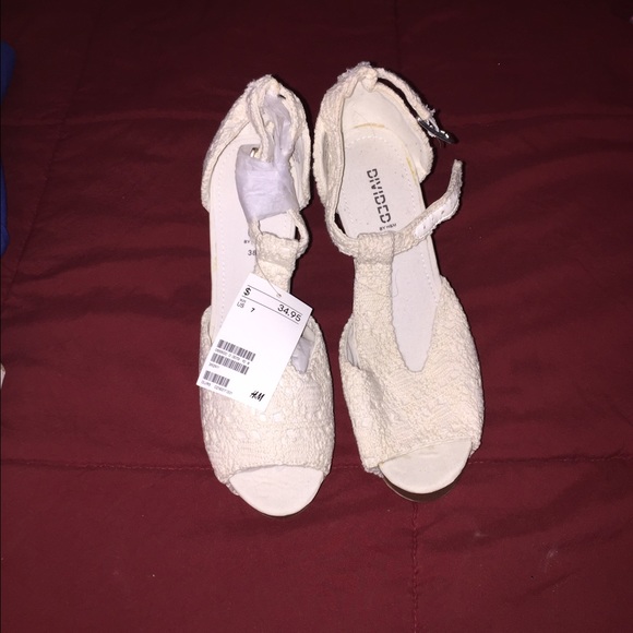 Off white platform (size8) never worn