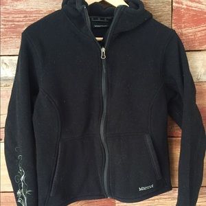 Black marmot fleece