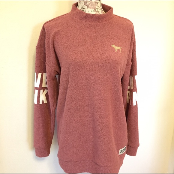 PINK Stadium Mock Neck Pullover - Picture 3 of 3