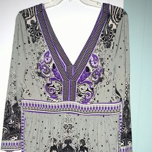 New York & Co Tie Back Dress Size XL