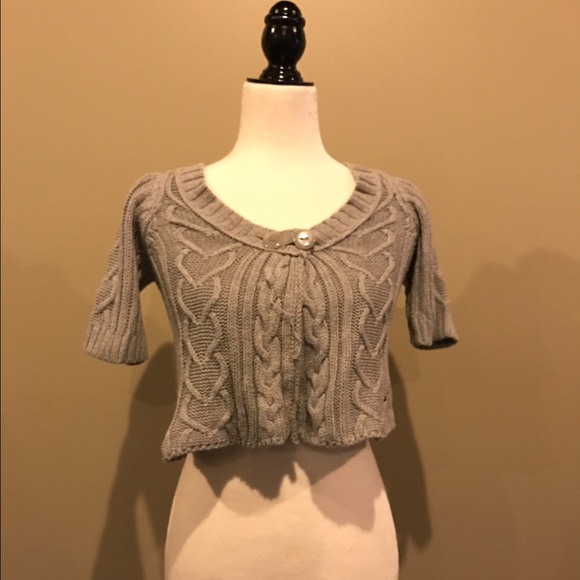 Grey Bolero Sweater