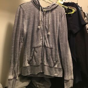 Gray zip up hoodie