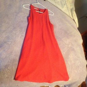 Size small coral shift dress