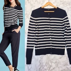 Ann Taylor Striped Cardigan - Medium