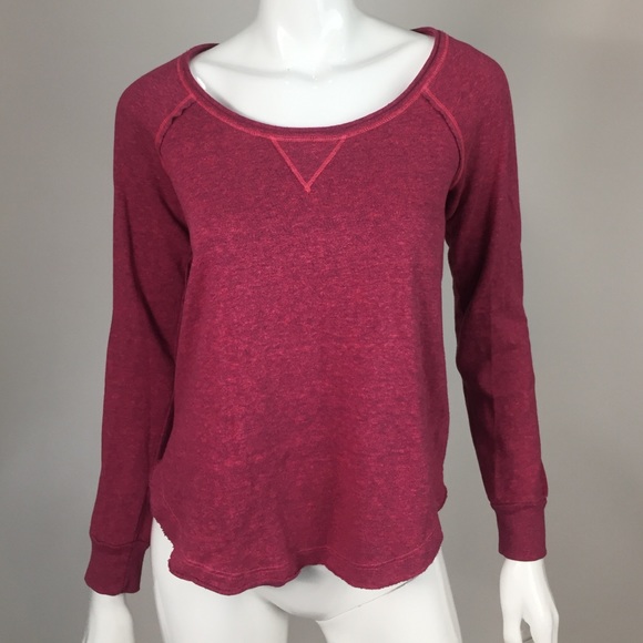 Splendid Pink Long Sleeve Crewneck Sweatshirt Sz S