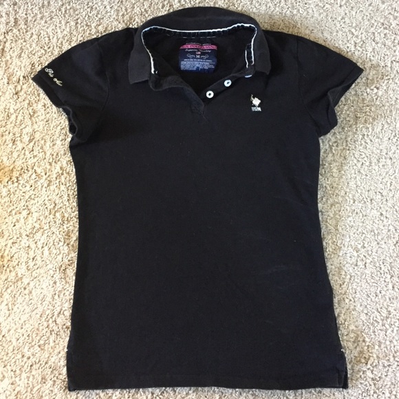 U.S. POLO ASSN. BLACK POLO M