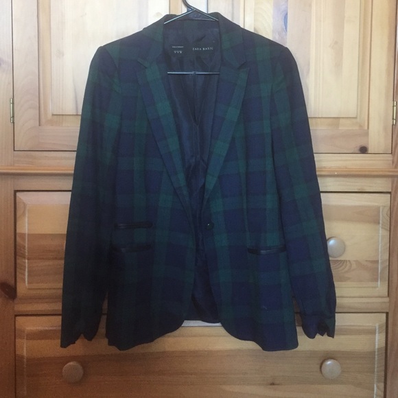 Zara plaid blazer