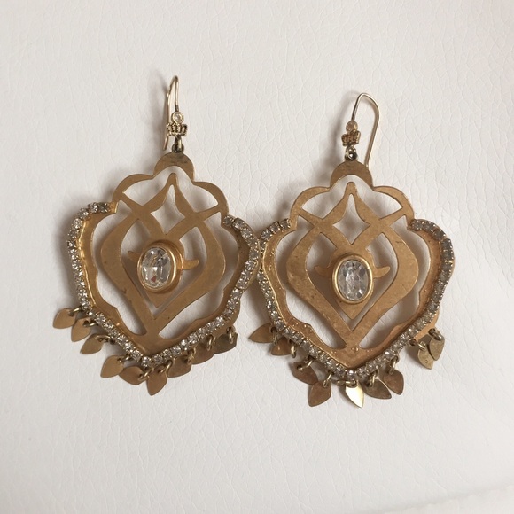 Juicy Couture gold chandelier earrings