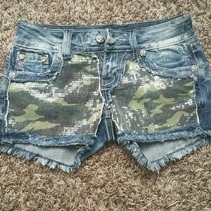 Miss Me Buckle Camo Shorts