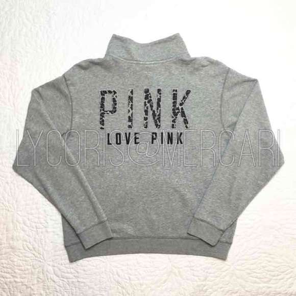 FLASH SALE Victoria Secret PINK cheetah half zip