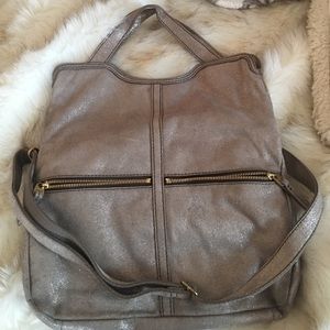 Gold sparkle Fossil handbag