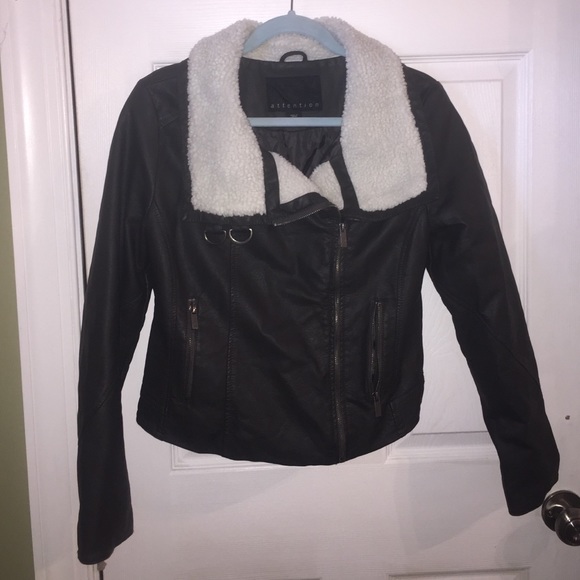 Faux leather jacket
