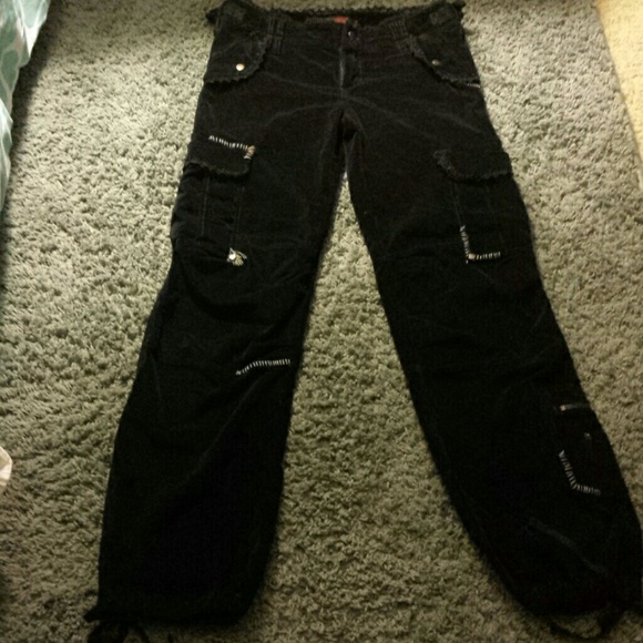 MissMe size small black pants with lace