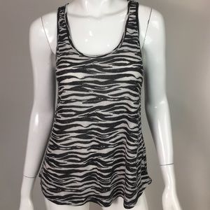 Michael Lauren Zebra Print Tank Top Size XS